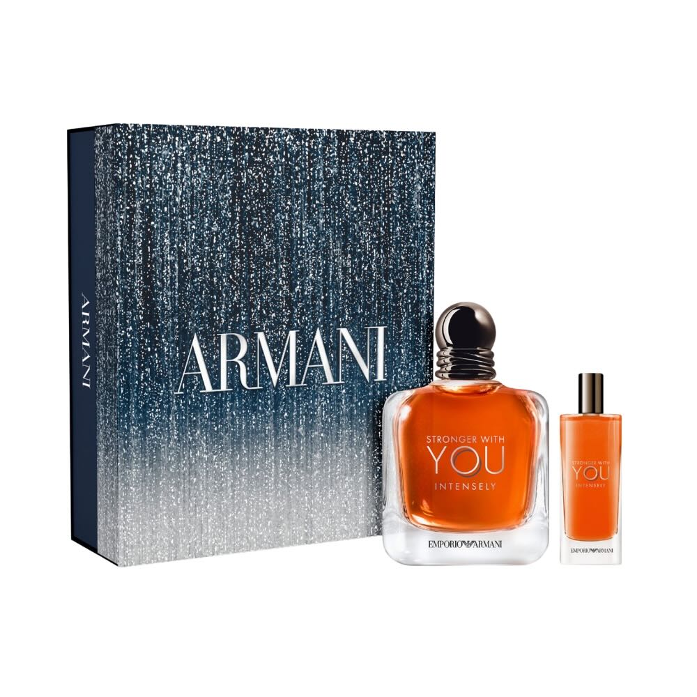 Set Armani Stronger With You Intensely EDP 100ml 2pcs (100ml EDP, 15ml EDP) - Hình ảnh chính